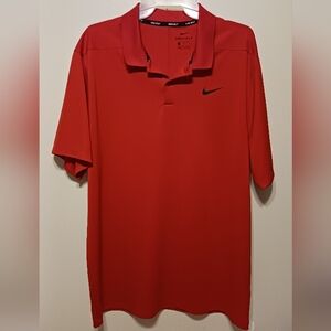 Nike Golf Dri-Fit Men's Vibrant Red Polo Shirt